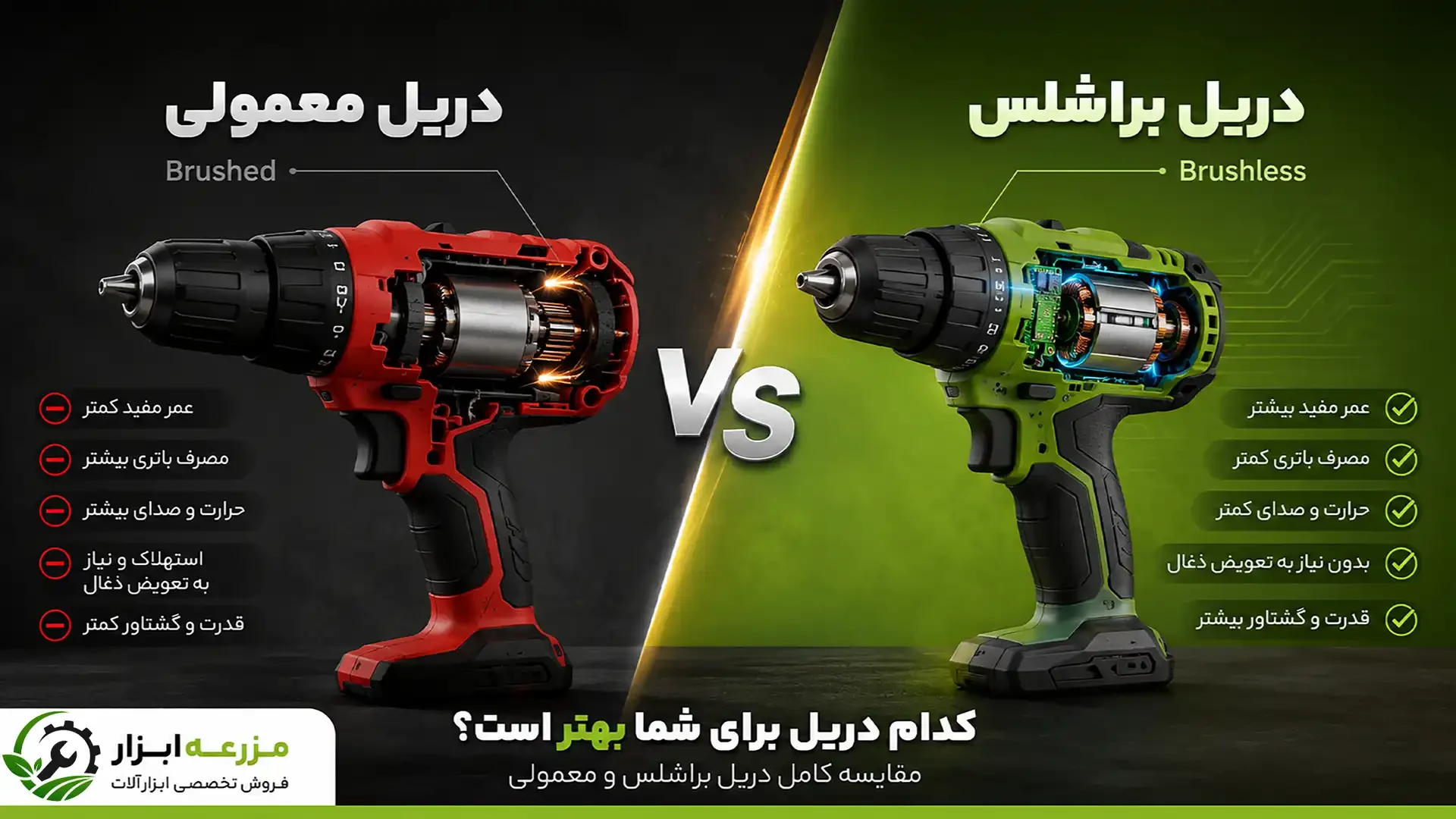 دریل براشلس یا معمولی