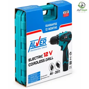 دریل شارژی آلور لیتیوم ۱۲ ولت مدل AV-2011-2
