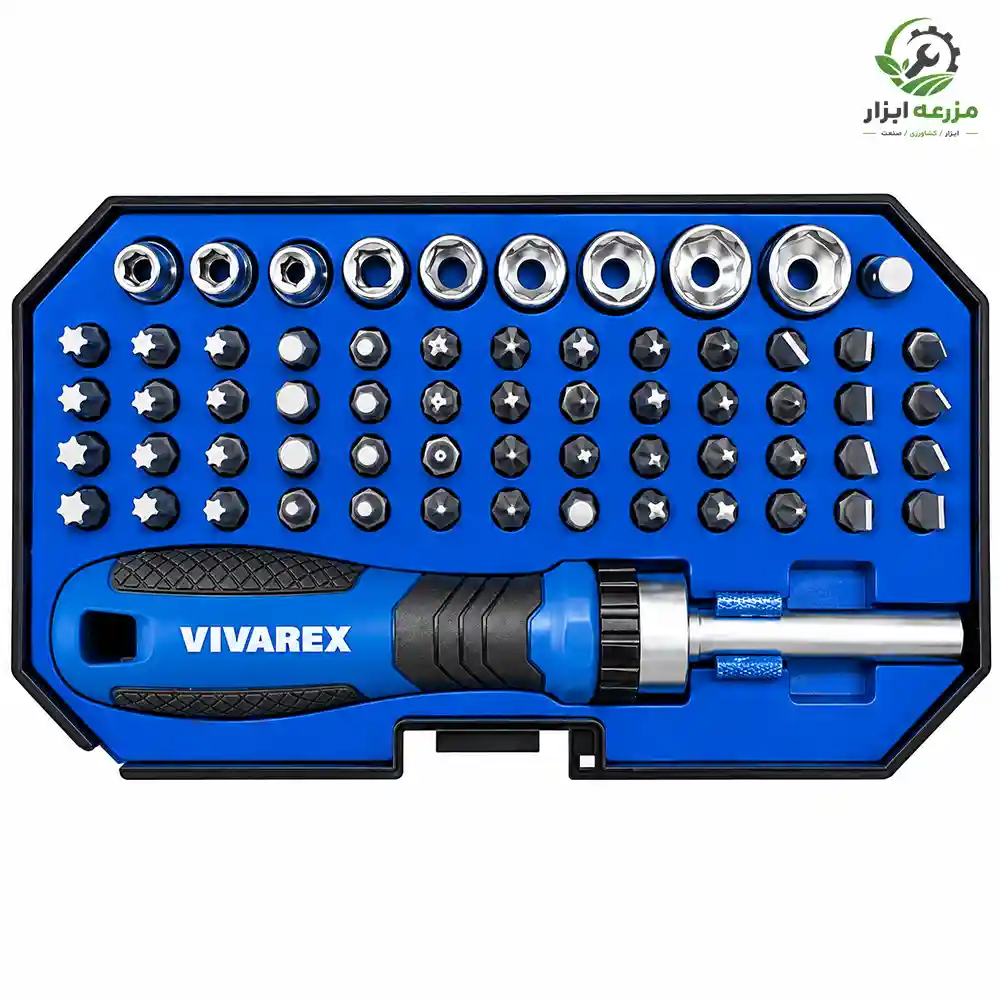 ست پیچ‌گوشتی و بیت 63 پارچه ویوارکس مدل VR6365-SD